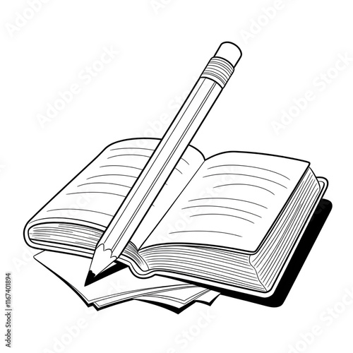 notebook and pen