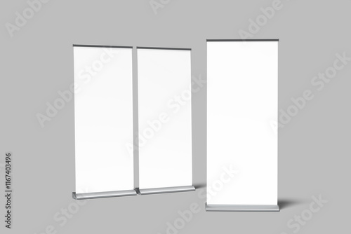 Roll up banner blank mockup