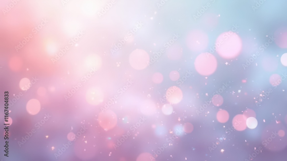 Dreamy Pastel Bokeh Background: Soft Focus Lights and Glitter Dreamy Pastel Bokeh Background: Soft Focus Lights and Glitter