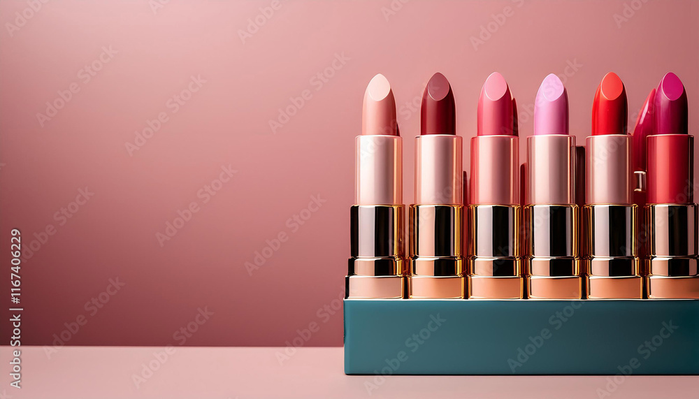 pink lipstick on pink background, pink lipstick in a pink background, Elegant red lipstick on a pink background adorned with pearls and lipsticks, representing beauty, fashion, and cosmetics.
pink lipstick on pink background, pink lipstick in a pink background, Elegant red lipstick on a pink background adorned with pearls and lipsticks, representing beauty, fashion, and cosmetics.