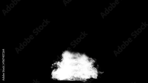 Blue smoke reveal VFX element - reveal animation - 60 fps, 4K Pro Res with mask pass