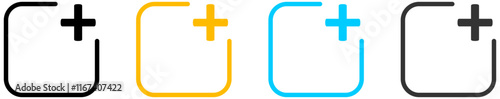 New, Plus, Add icon button. More icon. Set of plus icons ; Create icon symbol. web vector icon.