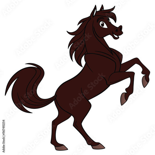 silhouette horse running, collection, color full horse vector design 