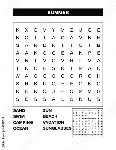 word search Summer