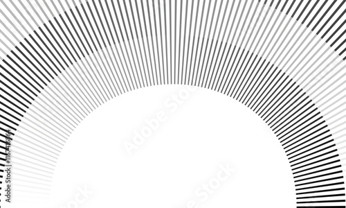 abstract black white gradient irregular line arc pattern suitable for background.