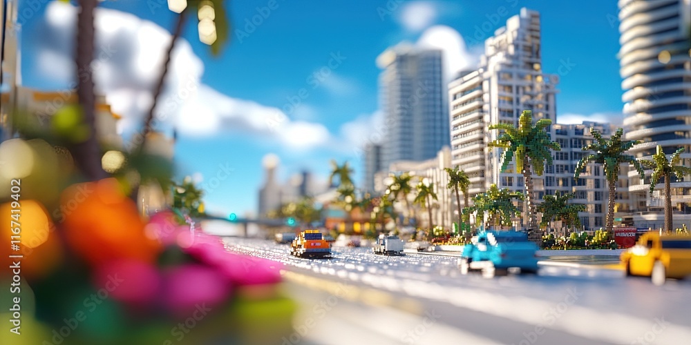 Obraz premium professional photo of downtown south beach