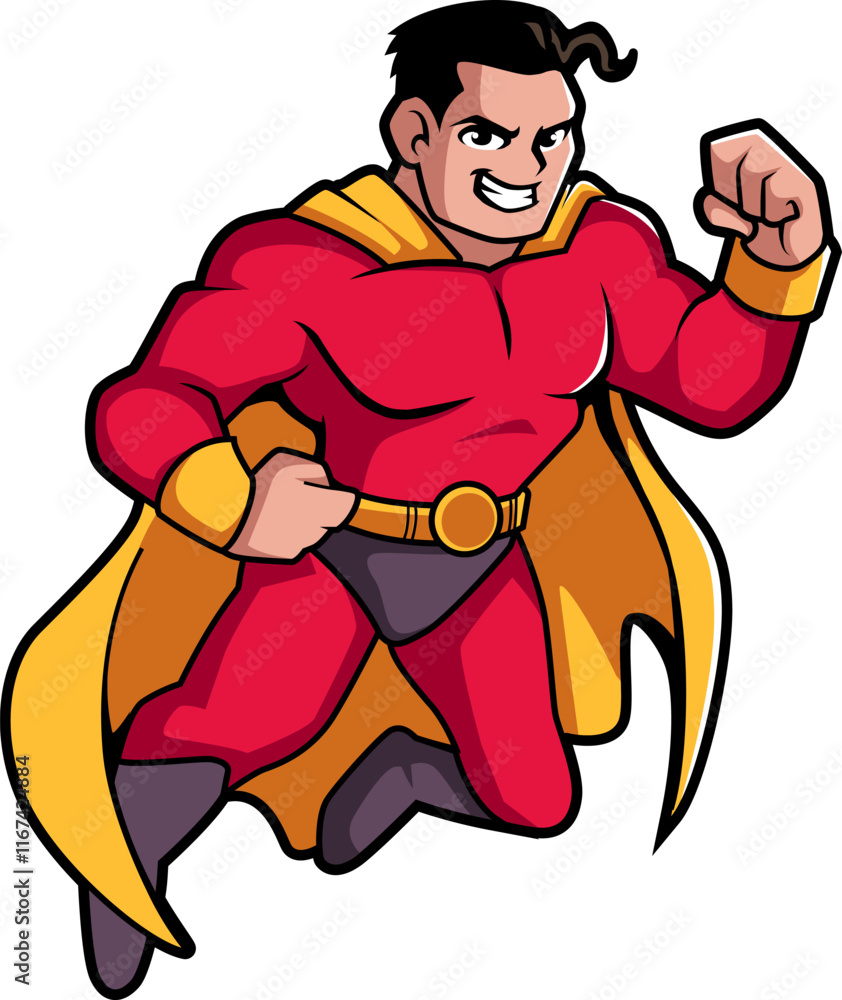 dashing and muscular male super hero cartoon isolated dashing and muscular male super hero cartoon isolated