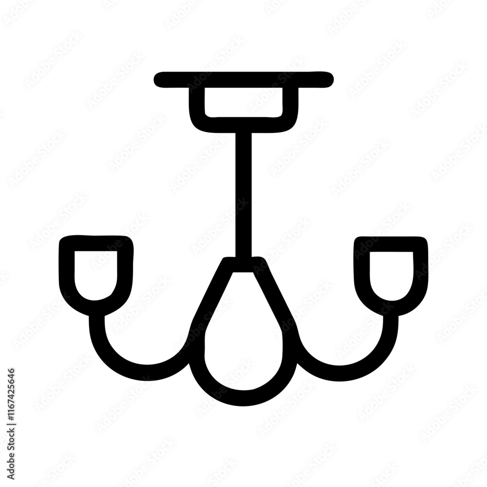 chandelier black vector icon chandelier black vector icon