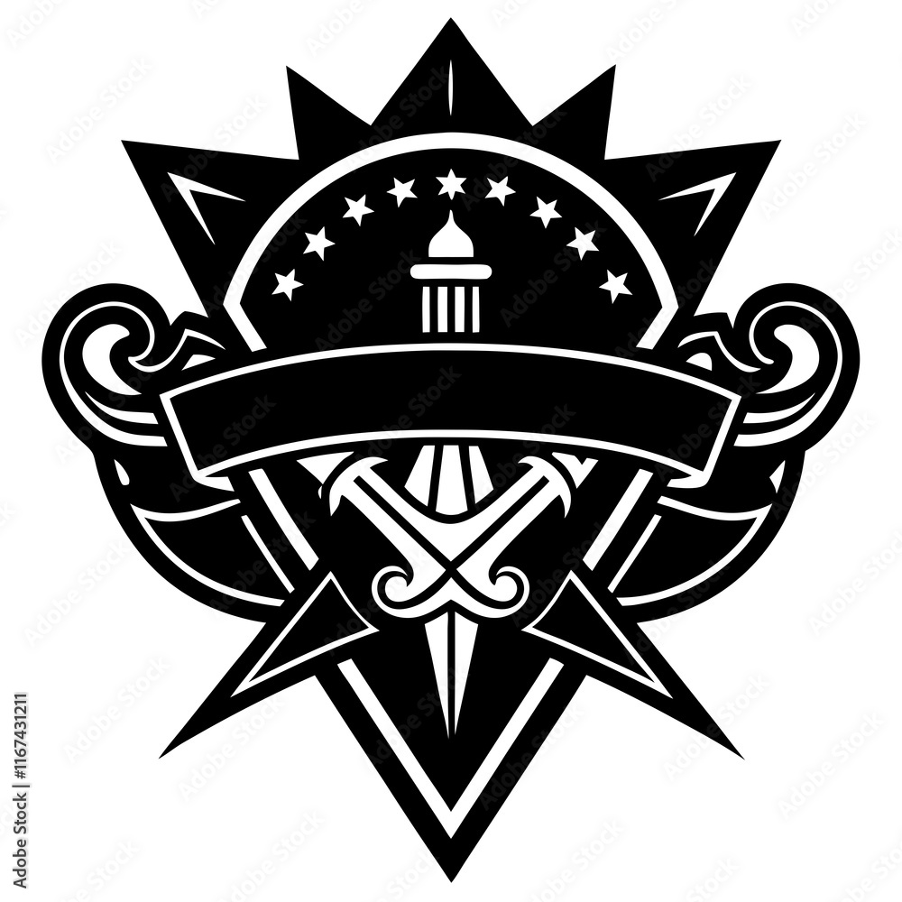 Creative Logo for Tattoo Shops with White Background Creative Logo for Tattoo Shops with White Background