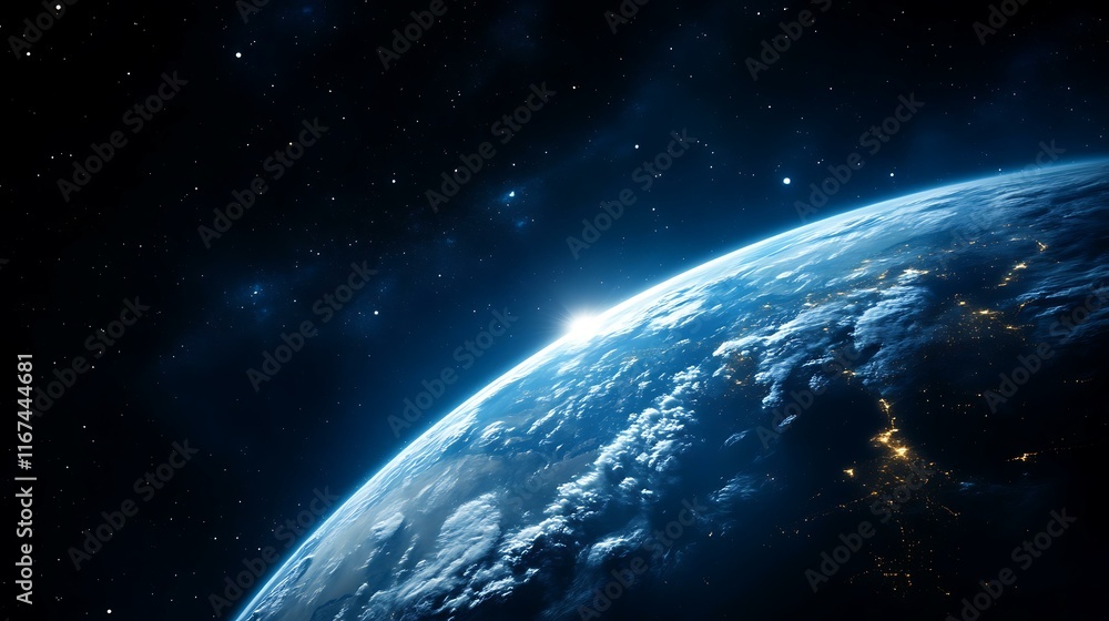 Obraz premium Earth from Space in Stunning Detail