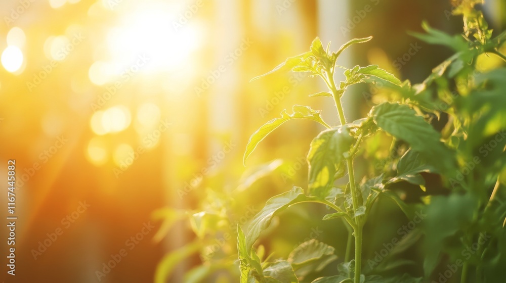 Soft Light on Indoor Organic Plants Soft Light on Indoor Organic Plants