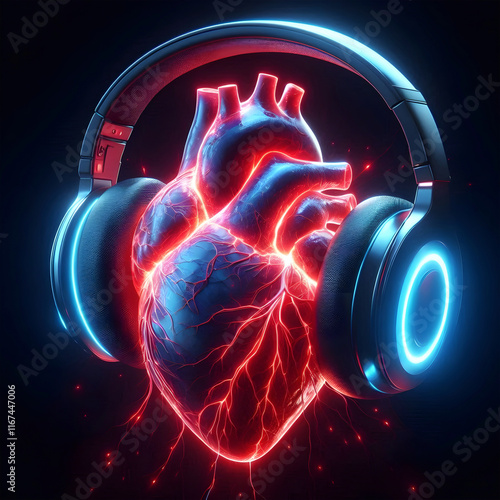 An actual heart powered by an earphone

 photo