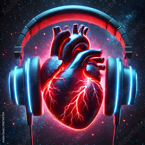 An actual heart powered by an earphone

 photo