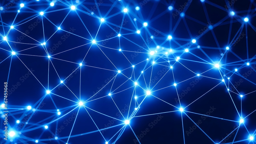 Global Network Connection Abstract Blue Technology Background Global Network Connection Abstract Blue Technology Background