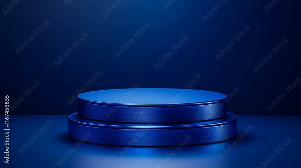 Modern Blue Product Display Podium Modern Blue Product Display Podium