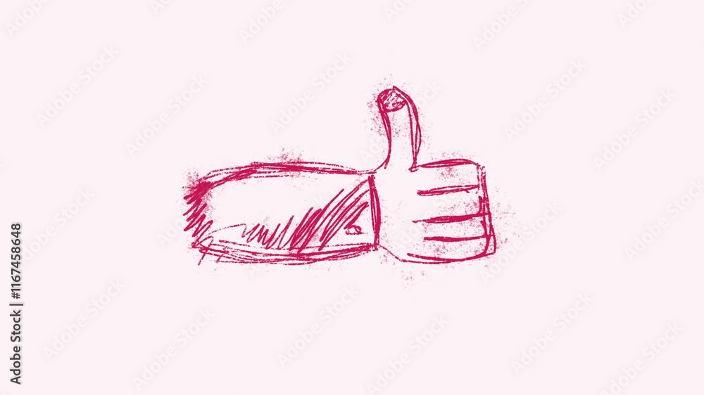 thumb up doodle animation video thumb up doodle animation video