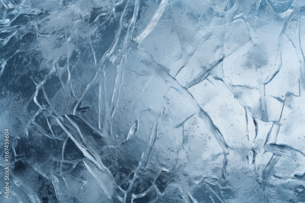 Processed collage of blue cold cracked ice surface texture. Background for banner, backdrop Processed collage of blue cold cracked ice surface texture. Background for banner, backdrop