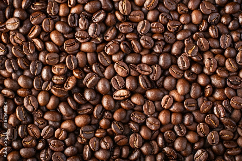 Photo of Big pile of fresh roasted coffee beans. Food photo for backdrops or recipes Photo of Big pile of fresh roasted coffee beans. Food photo for backdrops or recipes