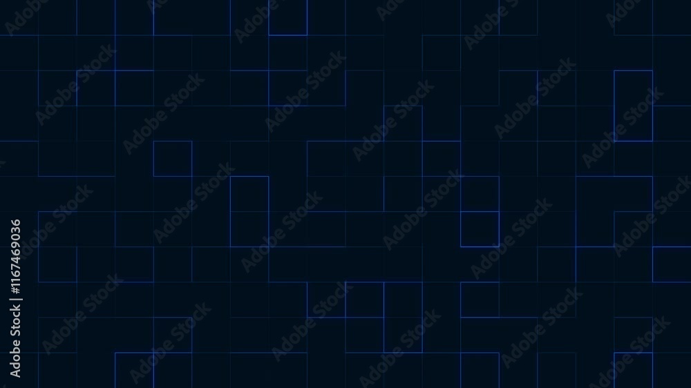 Digital technology background. Seamless looping squares animation. Digital technology background. Seamless looping squares animation.