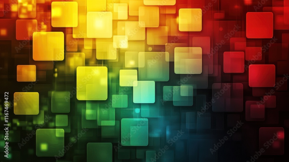 Vibrant Abstract Colorful Squares Background Vibrant Abstract Colorful Squares Background