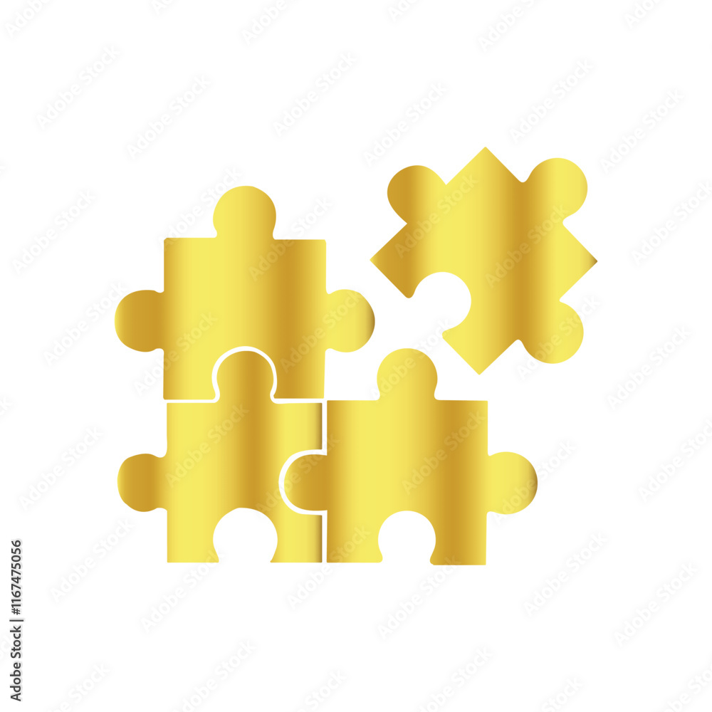 Fototapeta premium Puzzle pieces design illustration.
