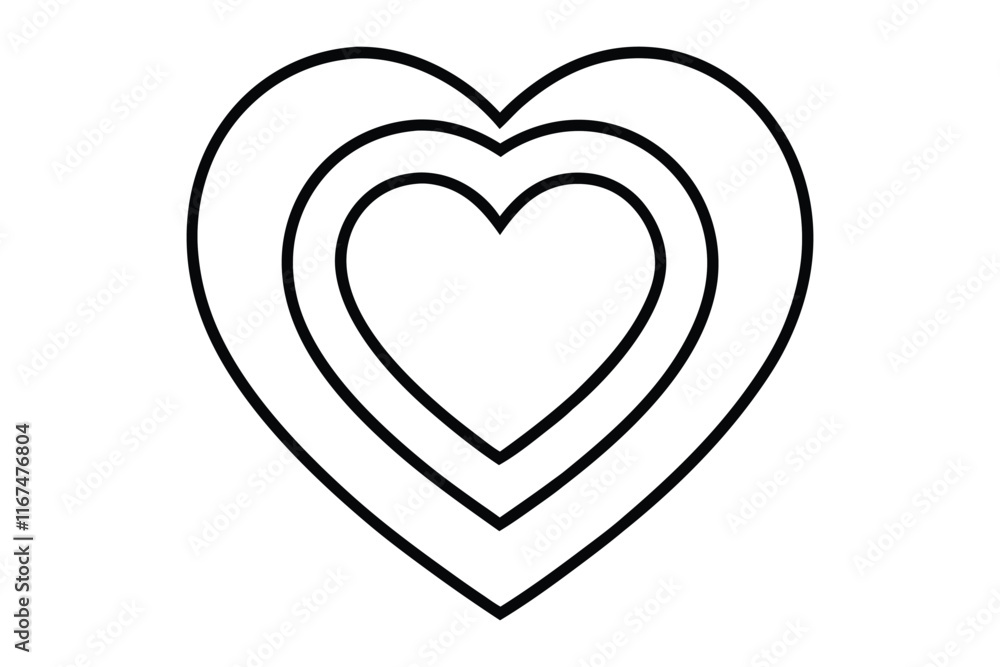 Valentines Heart icon line art vector..eps Valentines Heart icon line art vector..eps