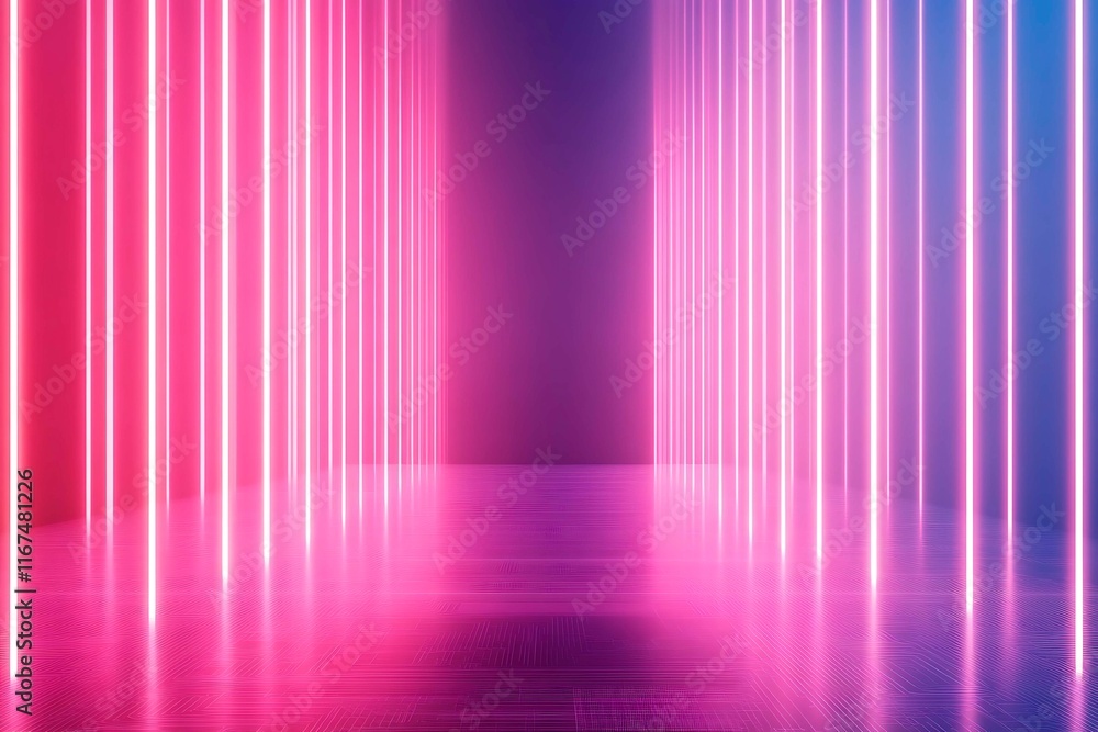 Bright neon pathway with glowing vertical light beams in pink and blue tones, evoking futuristic and digital technology themes.
Bright neon pathway with glowing vertical light beams in pink and blue tones, evoking futuristic and digital technology themes.