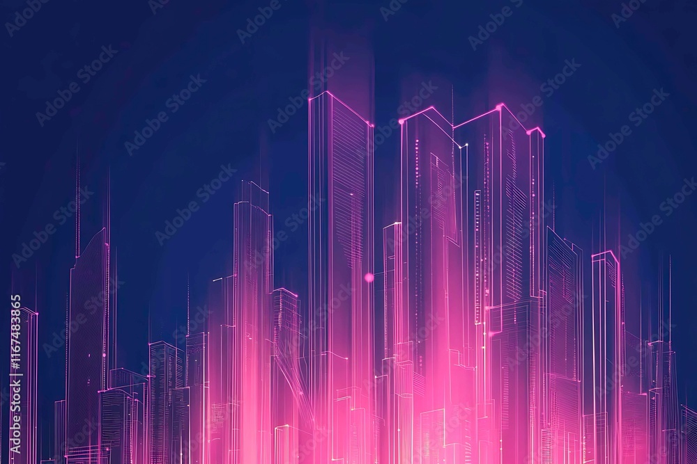 Bright neon pathway with glowing vertical light beams in pink and blue tones, evoking futuristic and digital technology themes.
Bright neon pathway with glowing vertical light beams in pink and blue tones, evoking futuristic and digital technology themes.