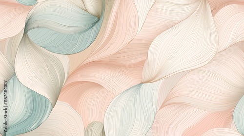 Abstract Pastel Wave Pattern Design