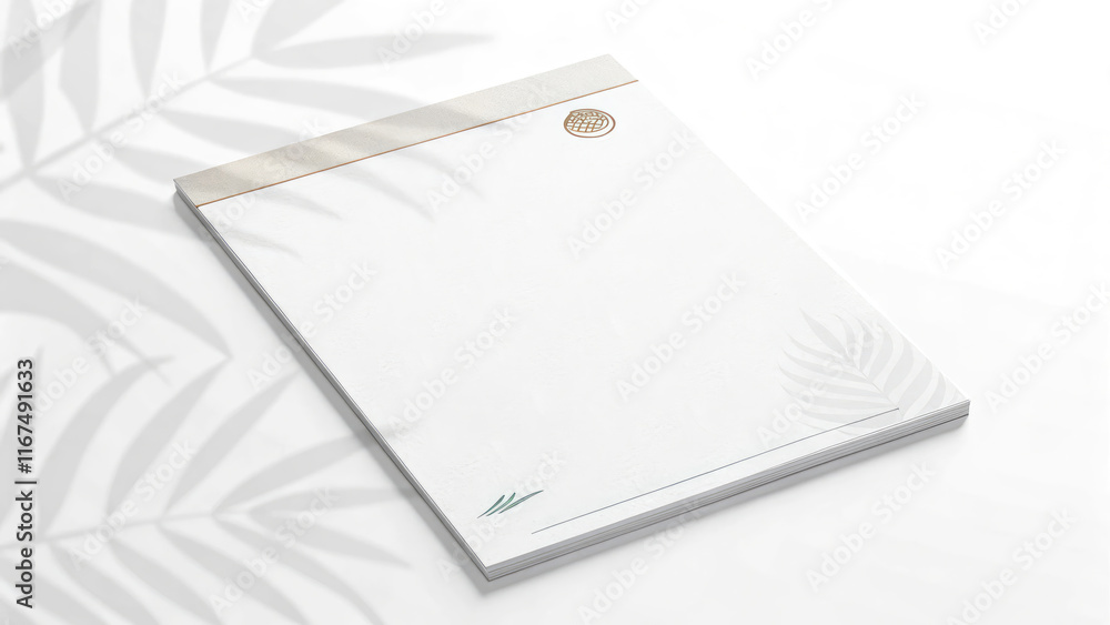 Digital illustration of a blank document with crisp edges. Digital illustration of a blank document with crisp edges.
