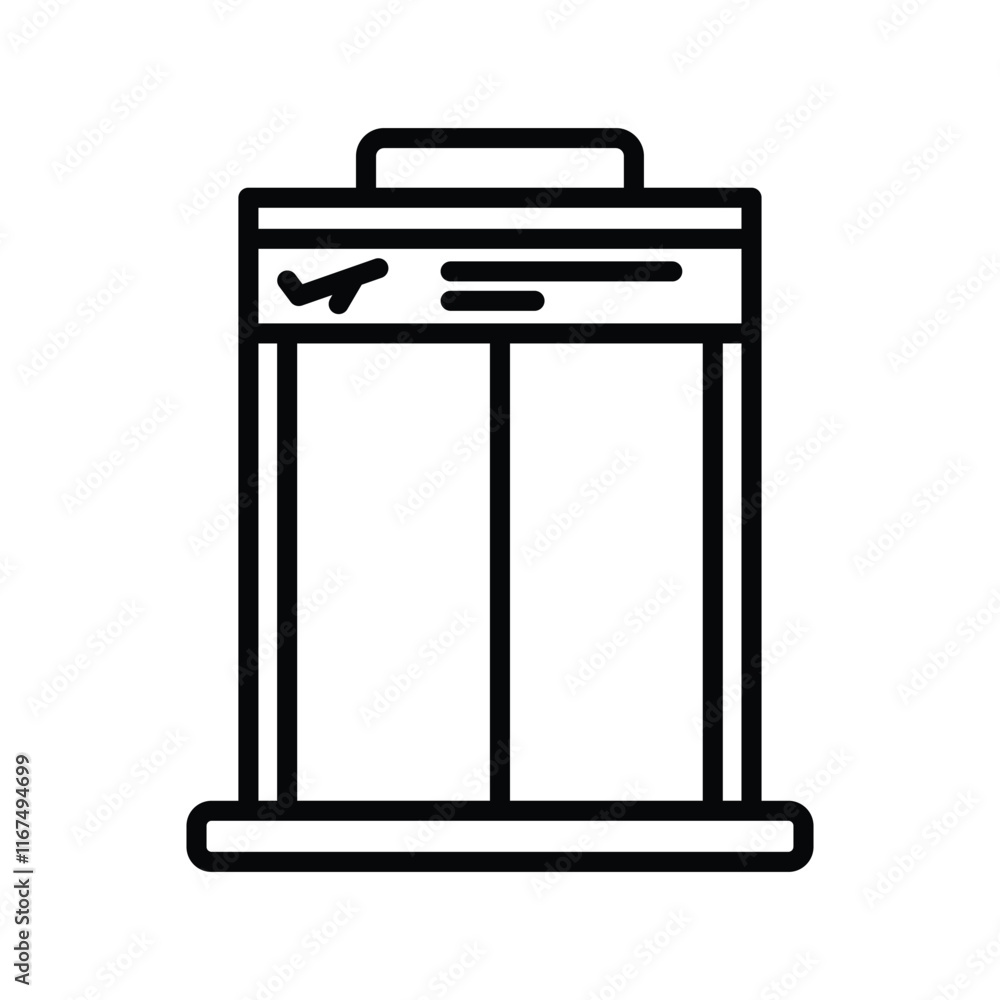 elevator icon vector design with trendy style elevator icon vector design with trendy style