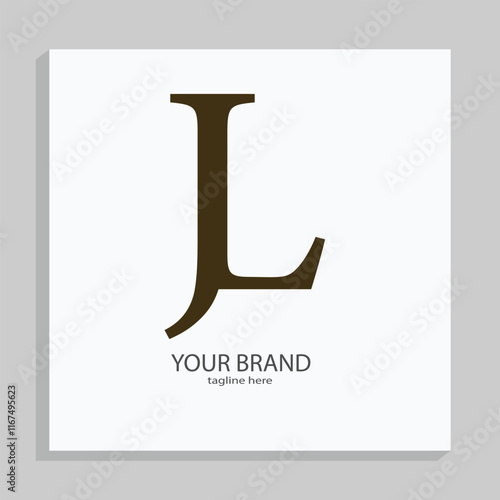 JL letter mark and branding logo design with a leaf. And your best choice. photo