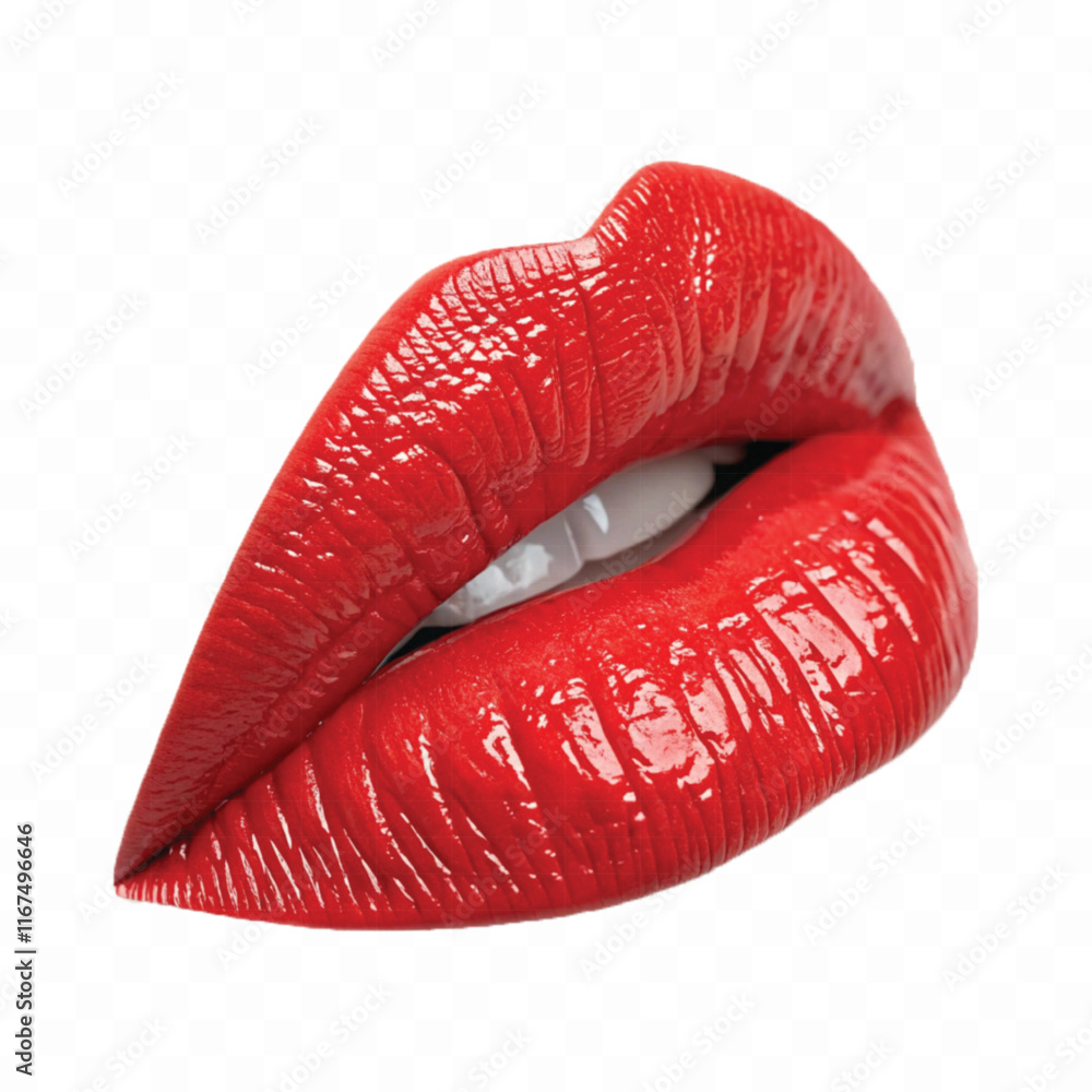abstract 3d Kissing woman's Bright red lips isolated on white background abstract 3d Kissing woman's Bright red lips isolated on white background