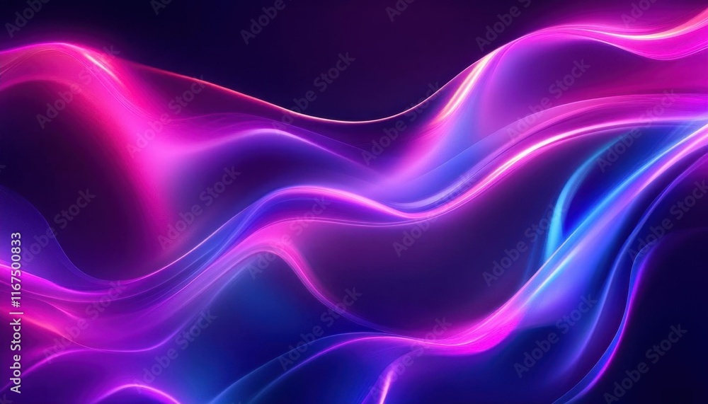 Abstract flowing waves of vibrant colors in a digital design. Abstract flowing waves of vibrant colors in a digital design.
