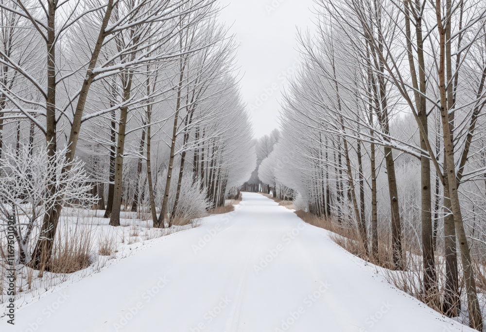 Obraz premium road in winter
