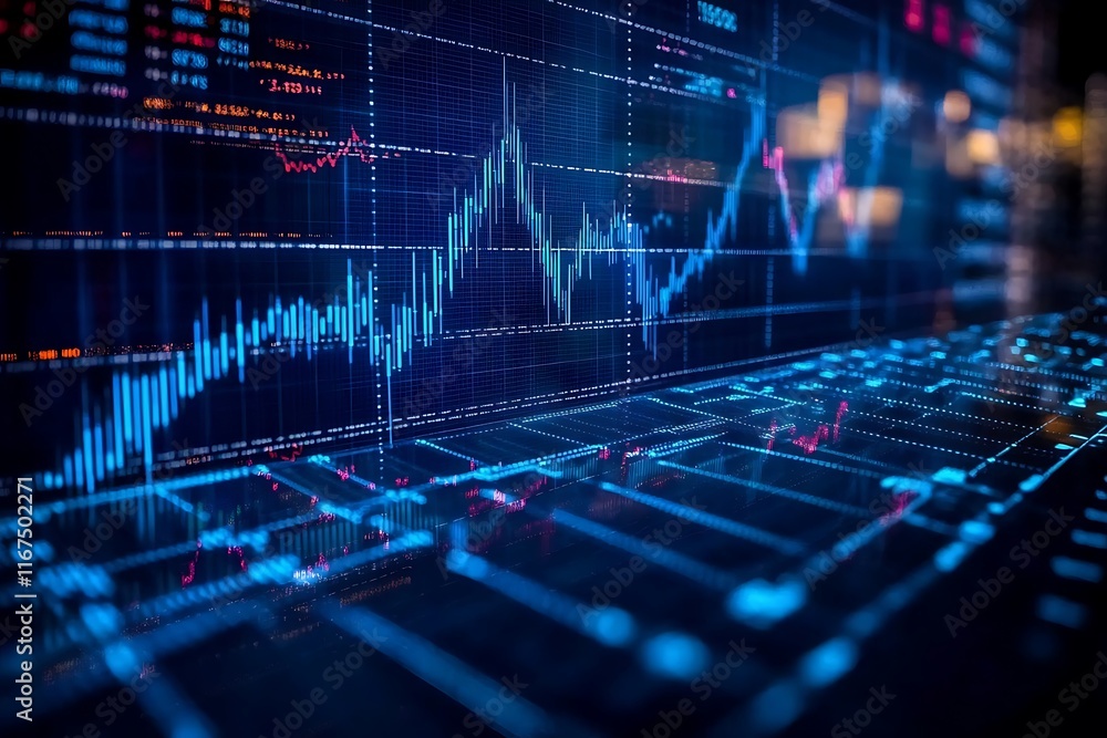 Business Charts Display on Monitor Stock Market Prediction Analysis Business Charts Display on Monitor Stock Market Prediction Analysis