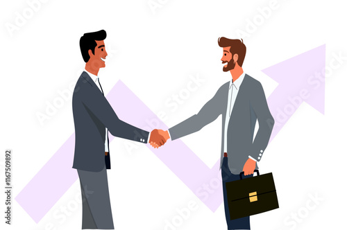 two businessmen shaking hands