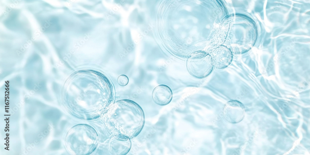 Ripples in clear blue water with abstract circular patterns, suitable as calming SPA background Ripples in clear blue water with abstract circular patterns, suitable as calming SPA background