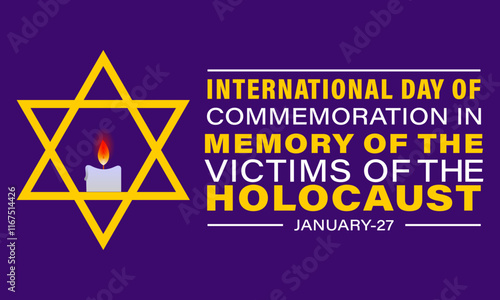 International day of commemoration in memory of the victims of the Holocaust, observed each year on January 27 across the globe.