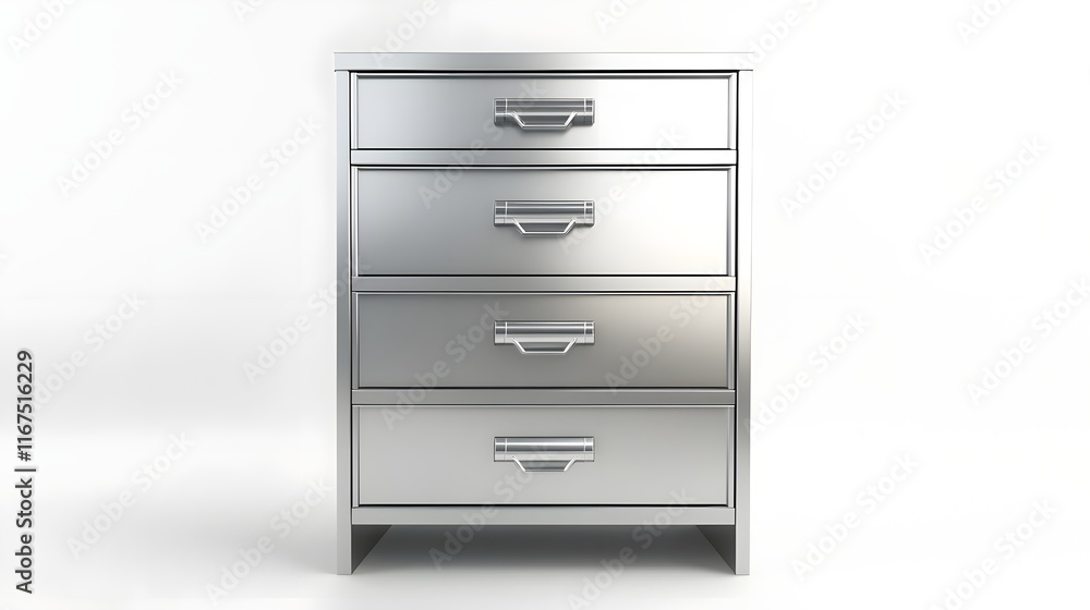 Sleek Metal Filing Cabinet with Smooth Drawers in Organized Office Setting Sleek Metal Filing Cabinet with Smooth Drawers in Organized Office Setting