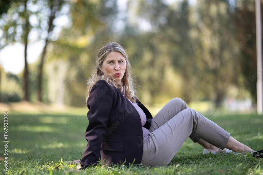 Portrait of a beautiful blonde young girl in a summer city park. Portrait of a beautiful blonde young girl in a summer city park.