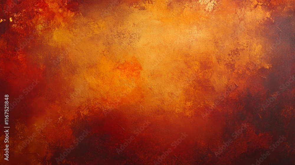 Abstract Orange And Red Textured Painting Abstract Orange And Red Textured Painting