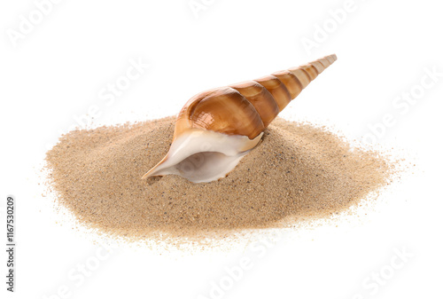 Heap of sand with beautiful...