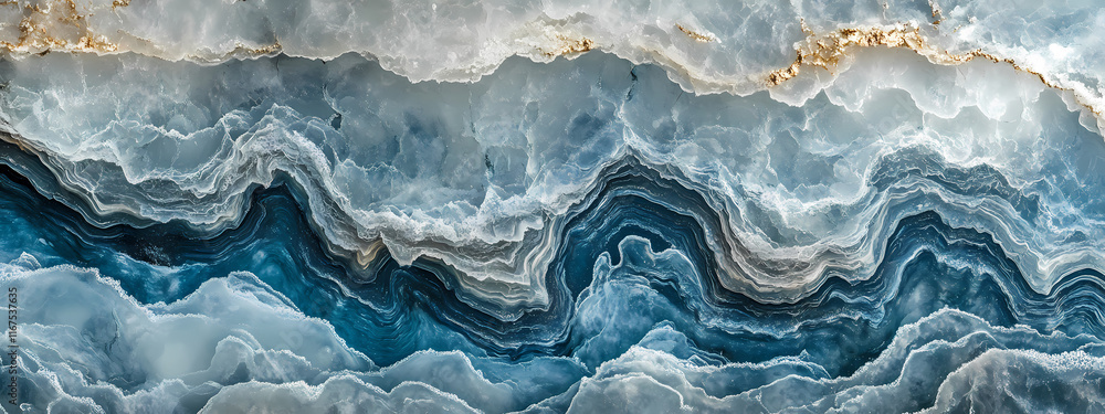 Obraz premium Kristallklare Eisstruktur