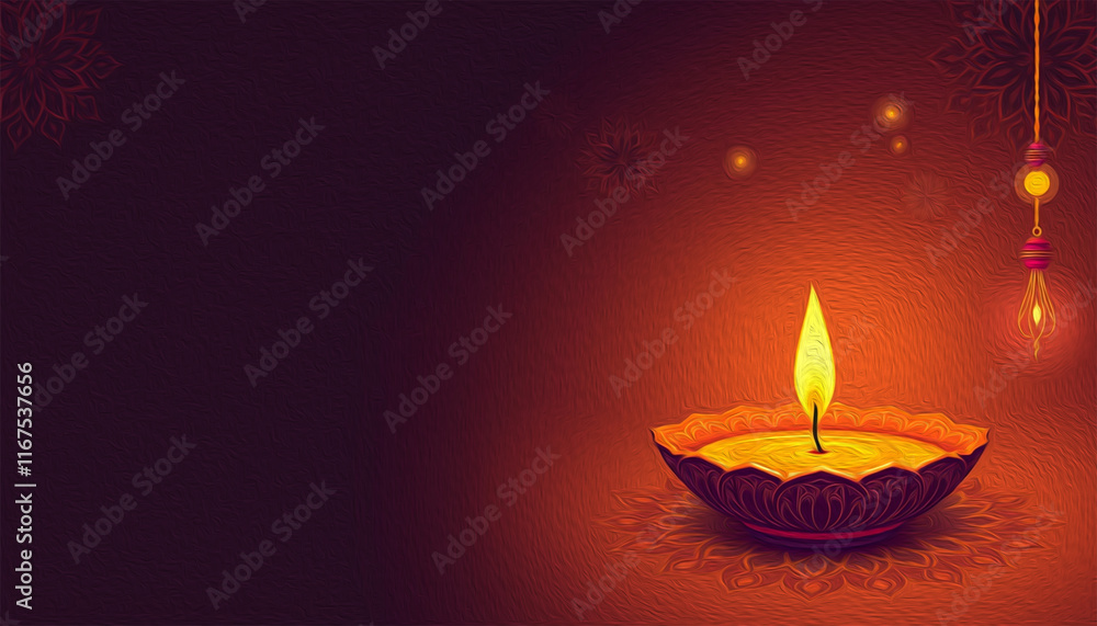 Happy Diwali illustration. Pattern for banners, covers, greeting cards, for printing on wall decorations. Happy Diwali illustration. Pattern for banners, covers, greeting cards, for printing on wall decorations.