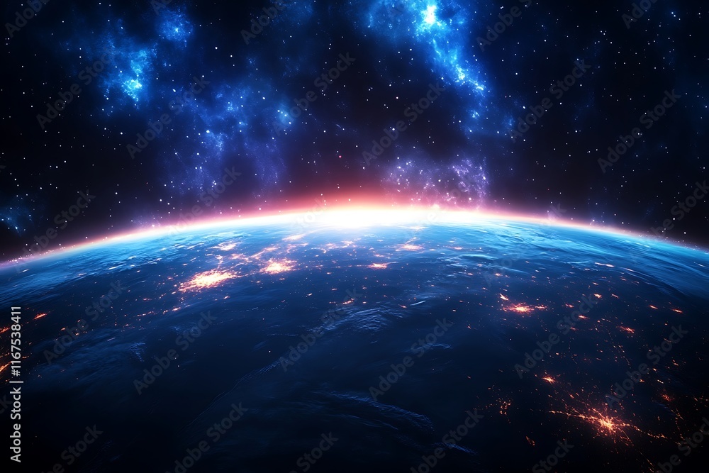 Glowing Earth at Night from Space8 Glowing Earth at Night from Space8