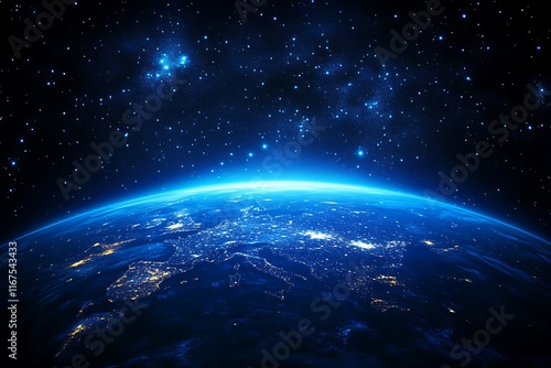 Earth at Night from Space European City Lights