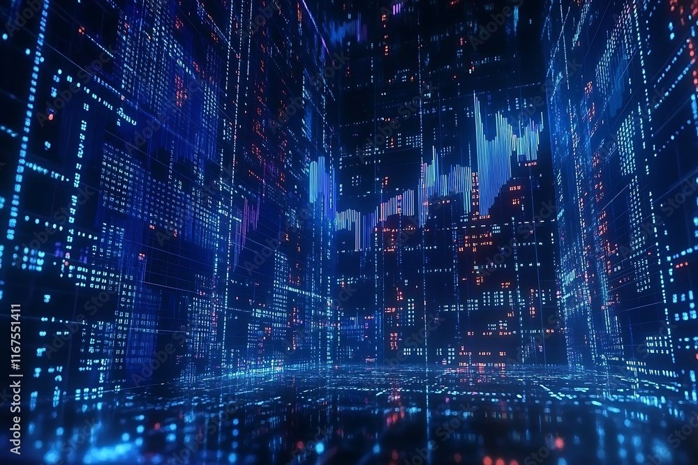 Abstract Digital Landscape Visualization Abstract Digital Landscape Visualization