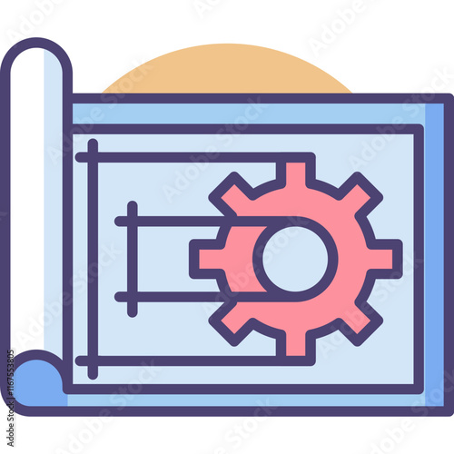 Engineering Physics constructions and tools colored icon pack