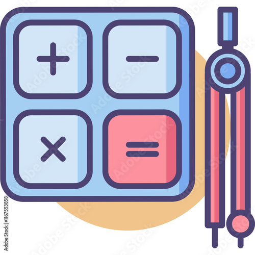 Engineering Physics constructions and tools colored icon pack